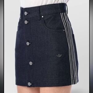 Adidas Women's Navy Blue Button-Up Skirt
